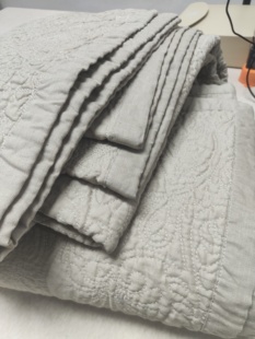 稀缺高货100%汉麻床盖款三件套