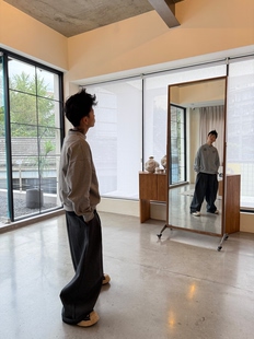 Hito STORE  立体工字褶休闲卫廓形裤