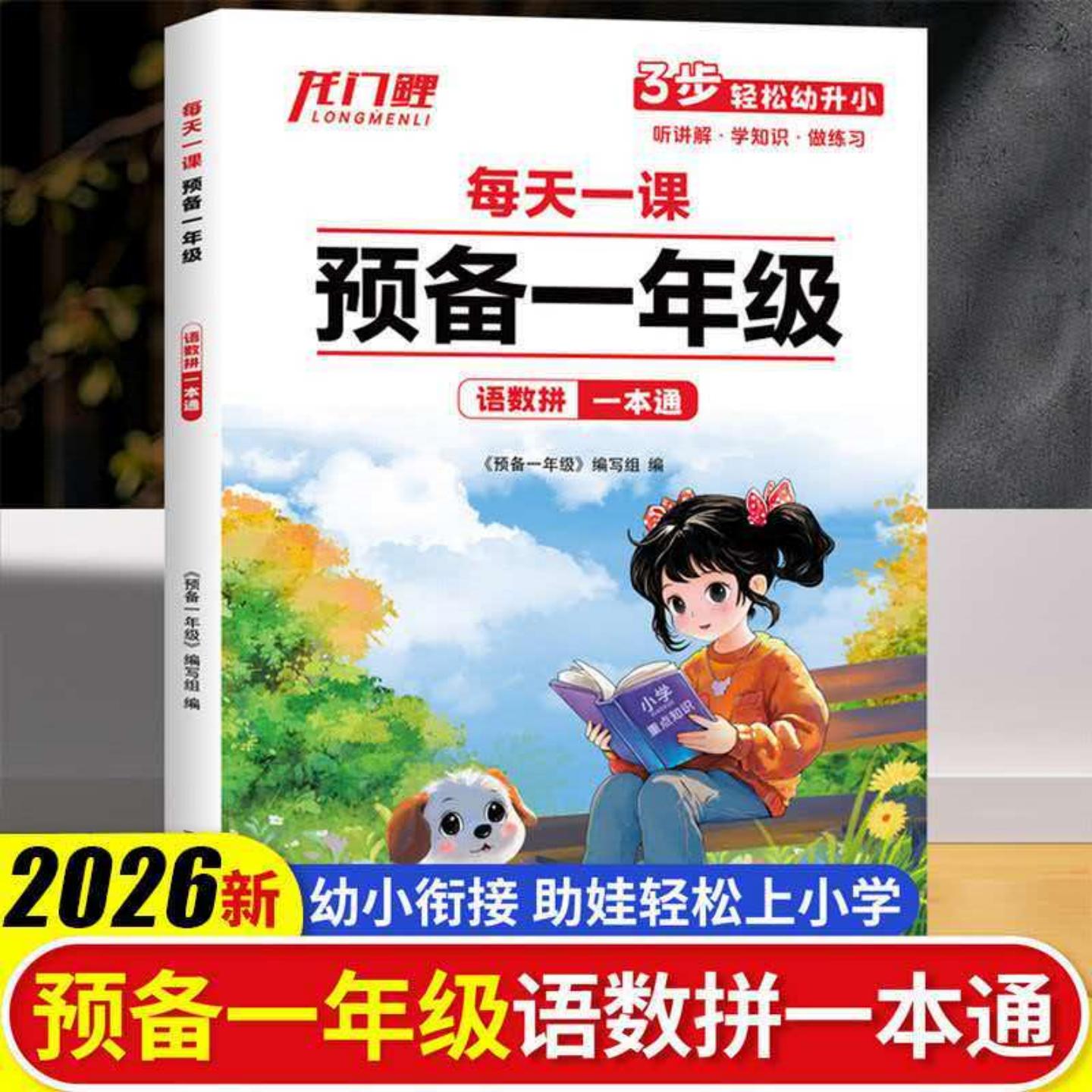 预备一年级每天一课语文数学一本通幼儿园学前班拼音幼小衔接一本通幼升小拼音暑假衔接练习册一日一练一年级上册暑假作业练习题