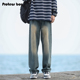 宽松直筒阔腿休闲长裤 ProteusBoy牛仔裤 子 美式 复古男士 男款 春秋季