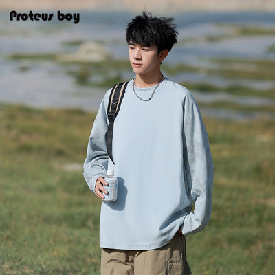 ProteusBoy德绒圆领卫衣