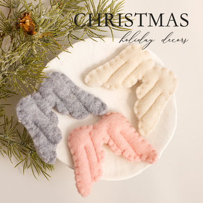 圣诞节装饰挂件羊毛毡翅膀挂饰