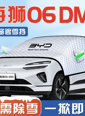 适用于比亚迪海狮06DMI防霜防雪防冻遮雪挡前挡风玻璃罩车衣车挡