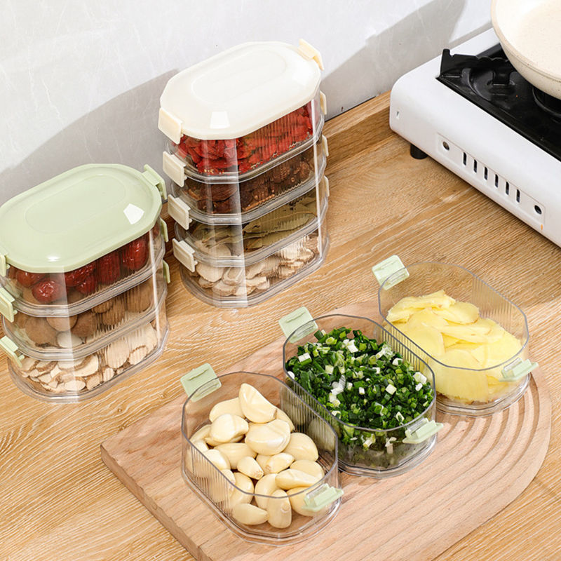 香料收纳盒厨房家用花椒大料储物盒密封罐佐料调味调料罐分装罐