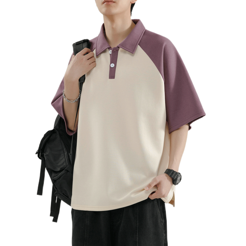 回力美式短袖POLO衫男士夏季2025新款潮牌宽松半袖T恤男生上衣服