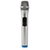 Handheld 24cm All Silver Blue Background Microphone