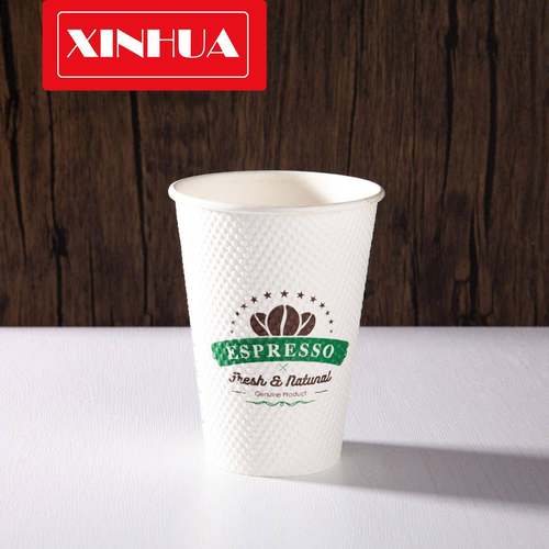 12oz380ml自动落杯双层杯隔热售卖机专用箱装款玉米一次性纸杯