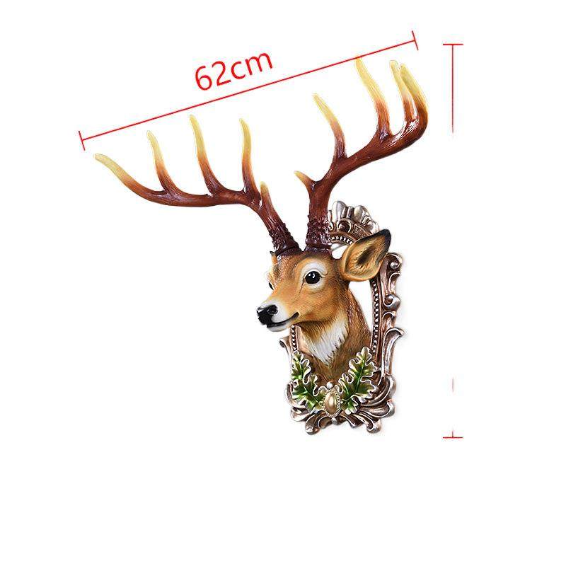 欧式招财鹿头背景墙装饰品客厅挂件壁饰挂饰酒吧玄关仿真立体壁挂,家居饰品,壁饰,淘宝优惠券,粉丝福利购,淘宝优惠卷