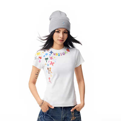 【官方正品】WASSUP正肩短袖女