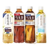无糖味 低糖味茉莉乌龙微甜 三得利乌龙茶500ml 5瓶乌龙茶无糖