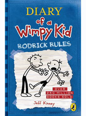 现货 英文 Diary of a Wimpy Kid: Rodrick Rules (Book 2)  小屁孩日记 儿童读物