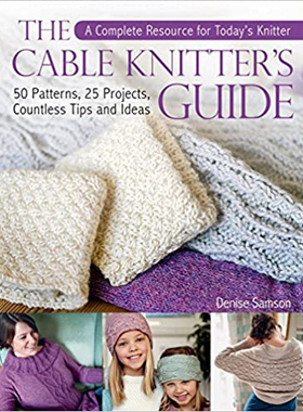 现货 英文原版 The Cable Knitter's Guide by Samson  50种编织图案 服装配饰手工针织图书