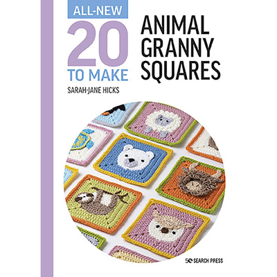 现货 英文原版 Animal Granny Squares 20种奶奶方块三维动物图案钩针编织图书 Sarah-jane Hicks All-New 20 to Make原版进口图书