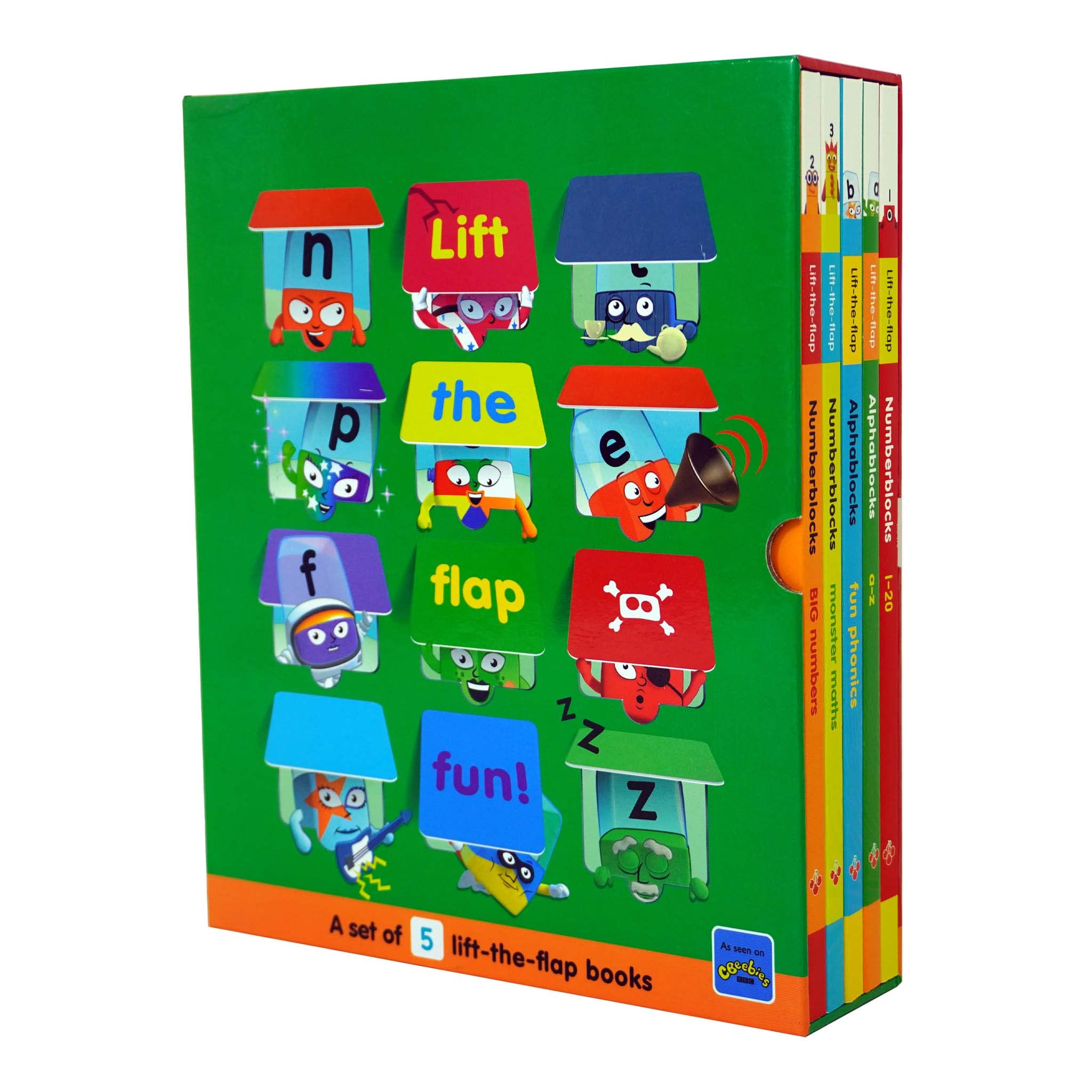 and alphablocks lift-the-flap set 数字积木官方 1-100数字和字母块