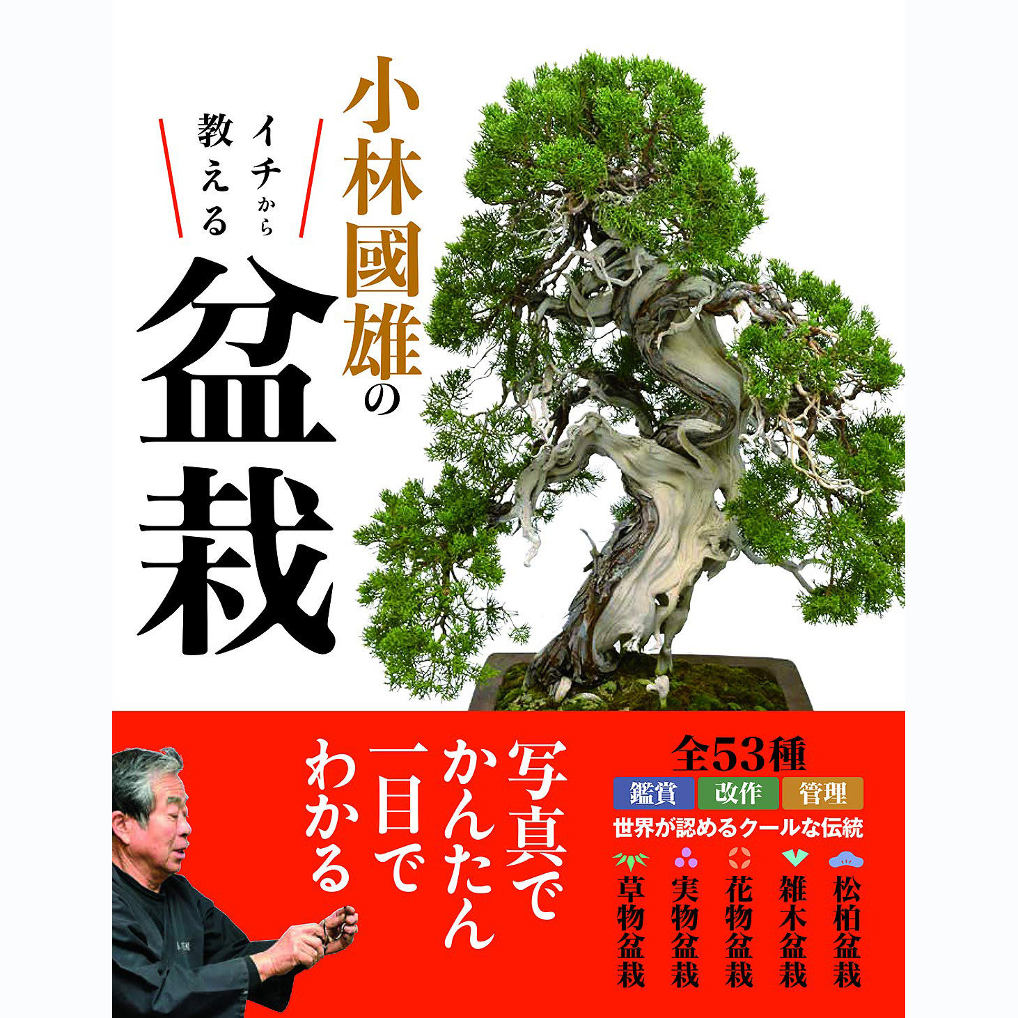 现货 日文原版 小林國雄のイチから教える盆栽 小林国雄 53种盆景种植