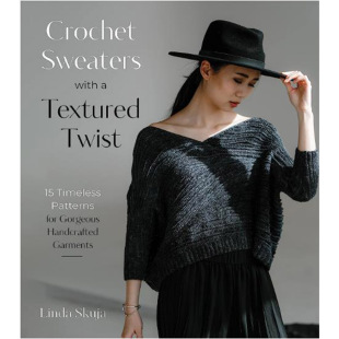 with Textured 现货 纹理设计钩针毛衣原版 Sweaters Twist 进口图书 Crochet