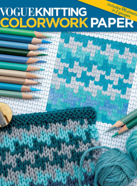 现货 英文 Vogue® Knitting: Colorwork Paper 彩色图案编织图书