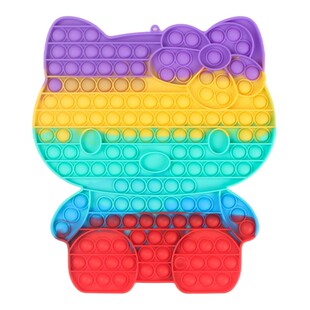 儿童彩虹按按乐玩具女孩益智大号减压泡泡板捏捏乐食品级解压神器