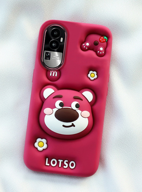 支架小熊oppo reno13/12/10pro手机壳9/8/7可爱6/5k卡通a96/97防摔55/56全包58保护a93s软72硅胶套a3i新款11x