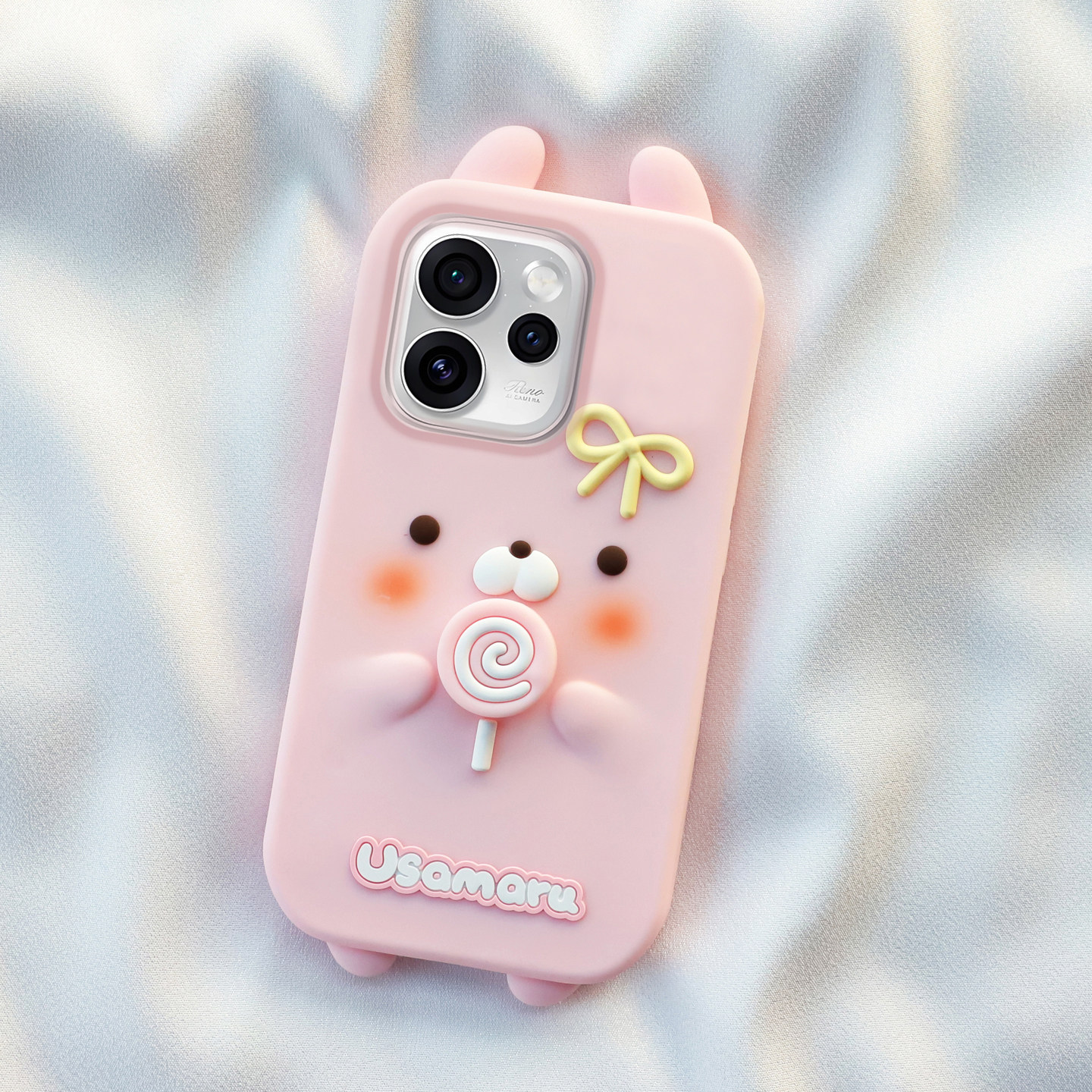 旋转棒棒糖兔丸适用oppo Reno15手机壳reno14可爱13卡通12全包边find加厚x9pro保护findx8软硅胶套创意女新款