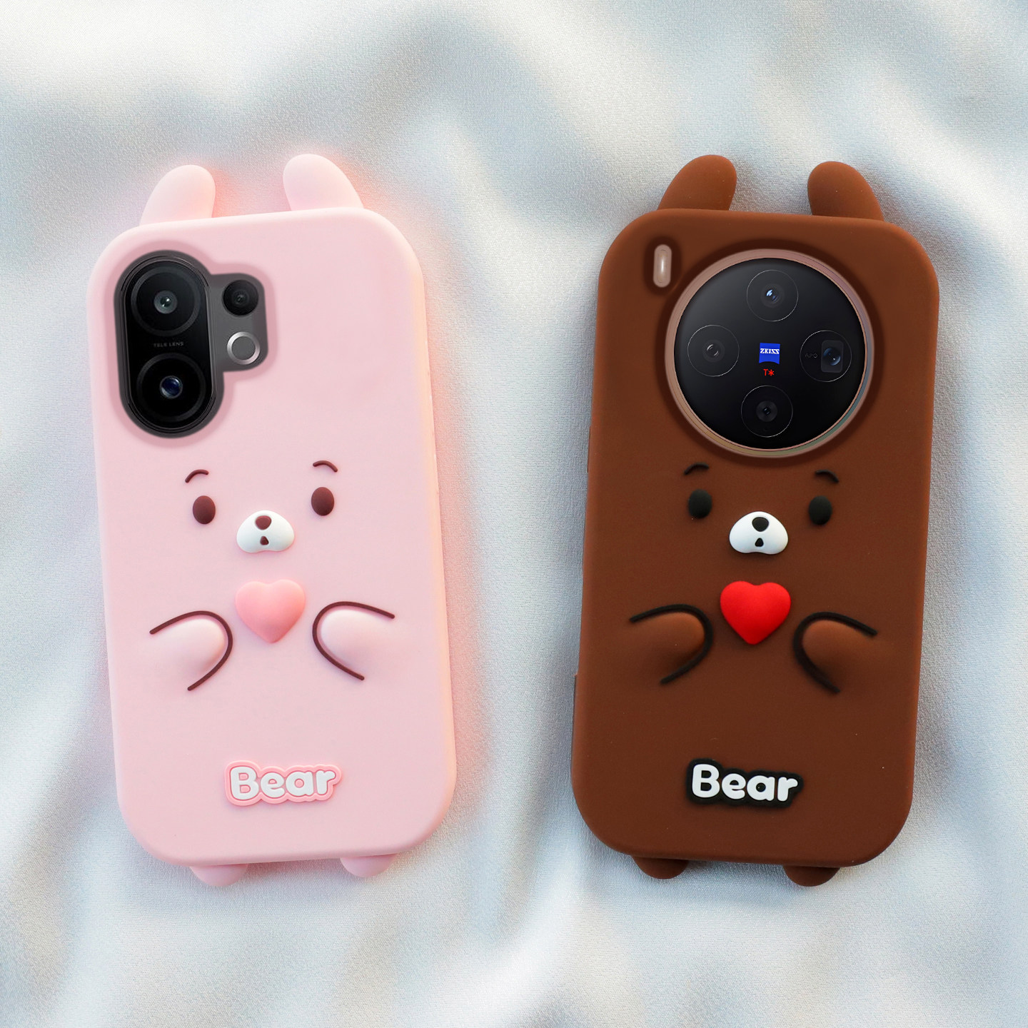 立体爱心熊适用vivo s30手机壳s20可爱s19卡通s18pro全包边s17t加厚s16防摔x300软硅胶套y37m创意y36女新款35