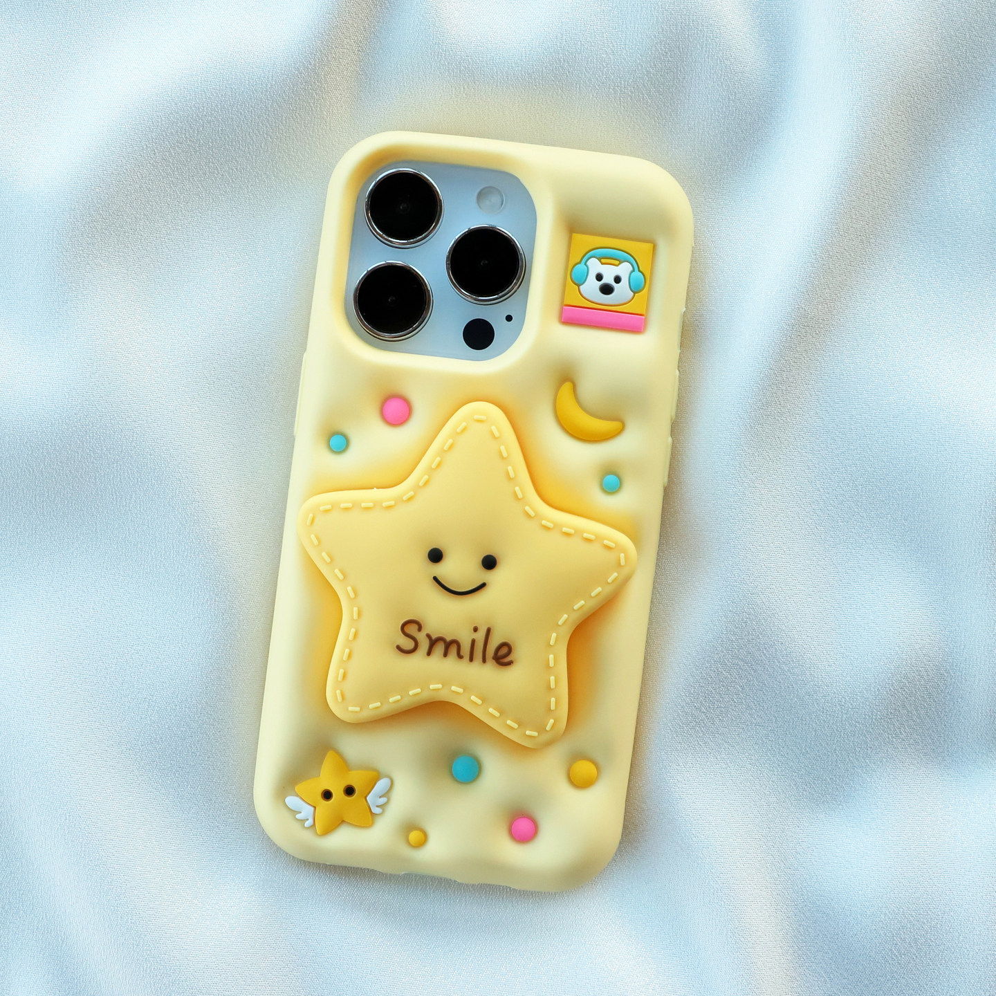支架星星适用iphone17pro苹果16/15promax手机壳14pm可爱卡通13/12全包边11加厚xs max软硅胶套7/8plus女新款