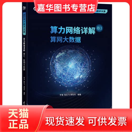 【正版现货】 算力网络详解 卷3 算网大数据 罗峰,张东飞,高智芳 编 清华大学出版社