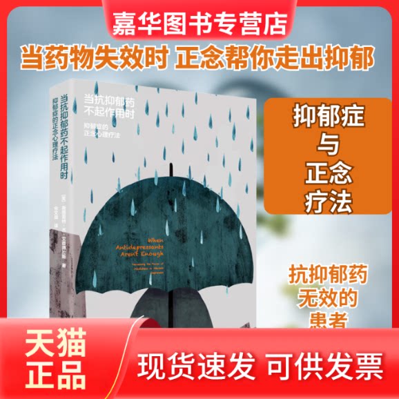 【正版现货】 当抗抑郁药不起作用时 抑郁症的正念心理疗法 (美)斯图亚特·杰·艾森德拉斯 著 宋文强 译 中国工人出版社