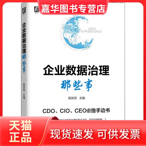 【正版现货】 企业数据治理那些事 段效亮 编 机械工业出版社