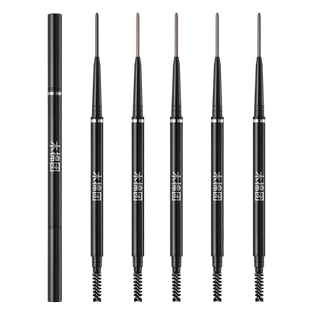 3支装木棉团极细芯眉笔双头眉刷防水防汗不晕染好上色平价野生眉