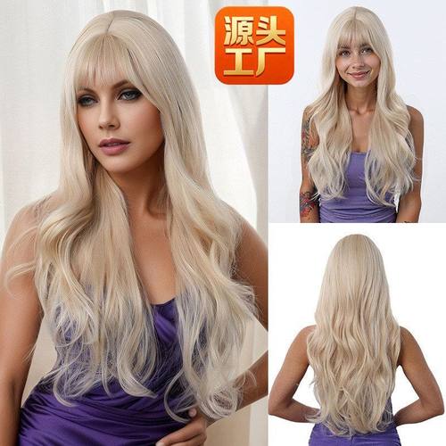 65cm白假发源头假发女士wig工厂