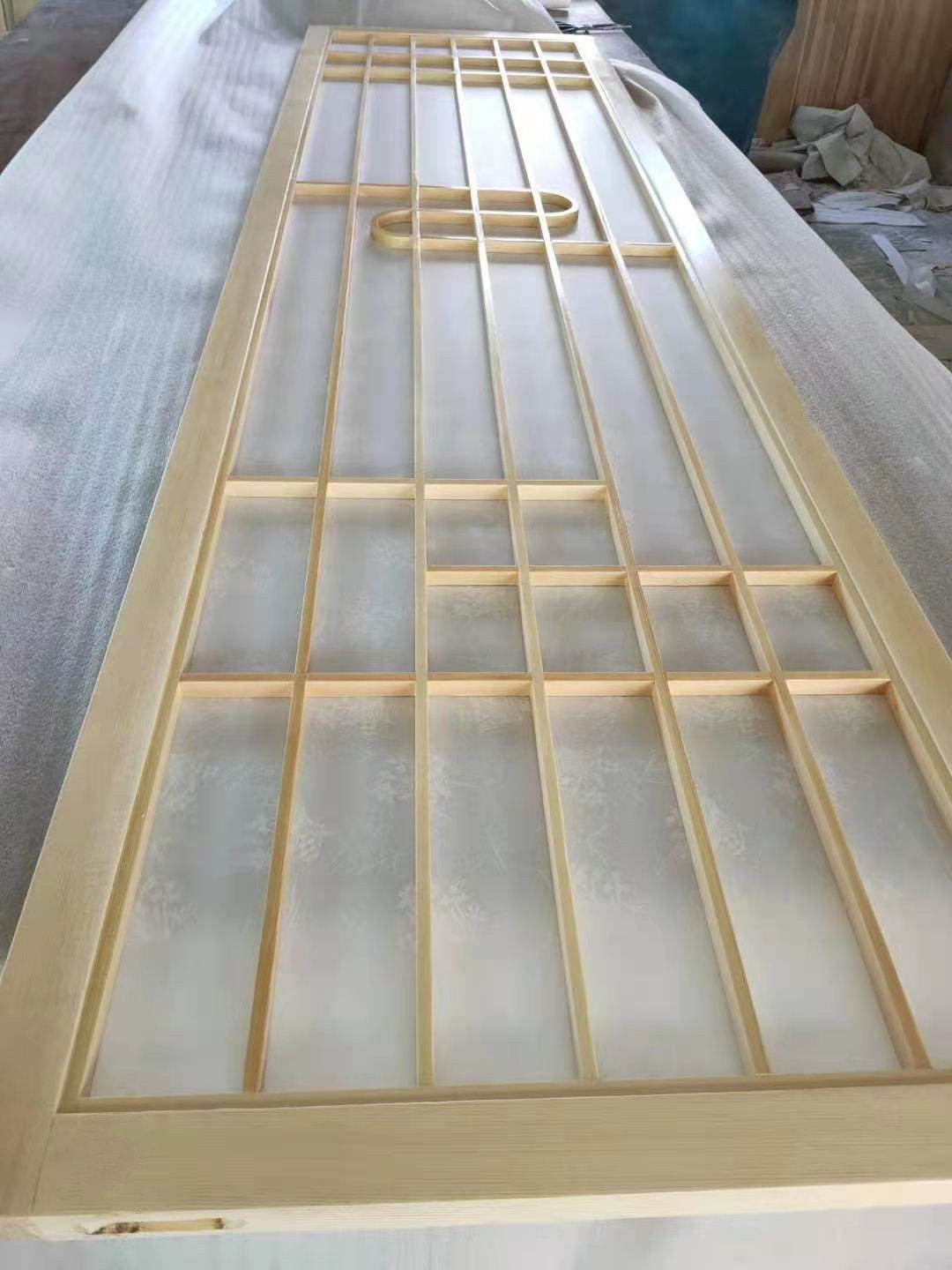 日式格子门实木推拉门和室移门隔断格栅榻榻米日料店采耳店樟子门