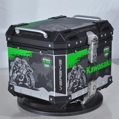 适用川崎新款异兽VERSYS650/1000铝合金三箱X300不锈钢支架萝b款