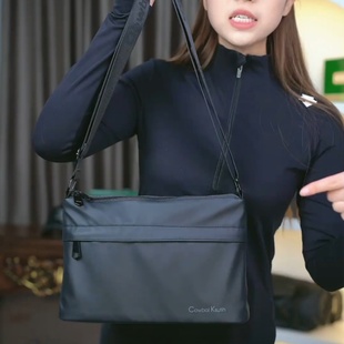 单肩斜挎男包2025新款高级感通勤轻便休闲时尚质感大容量单肩背包