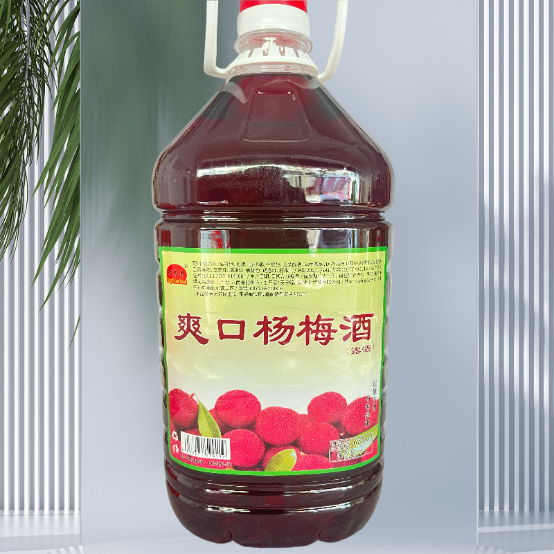 云南特产螳川源5L大桶装爽口杨梅果酒低度6.8度网红花果酒微醺