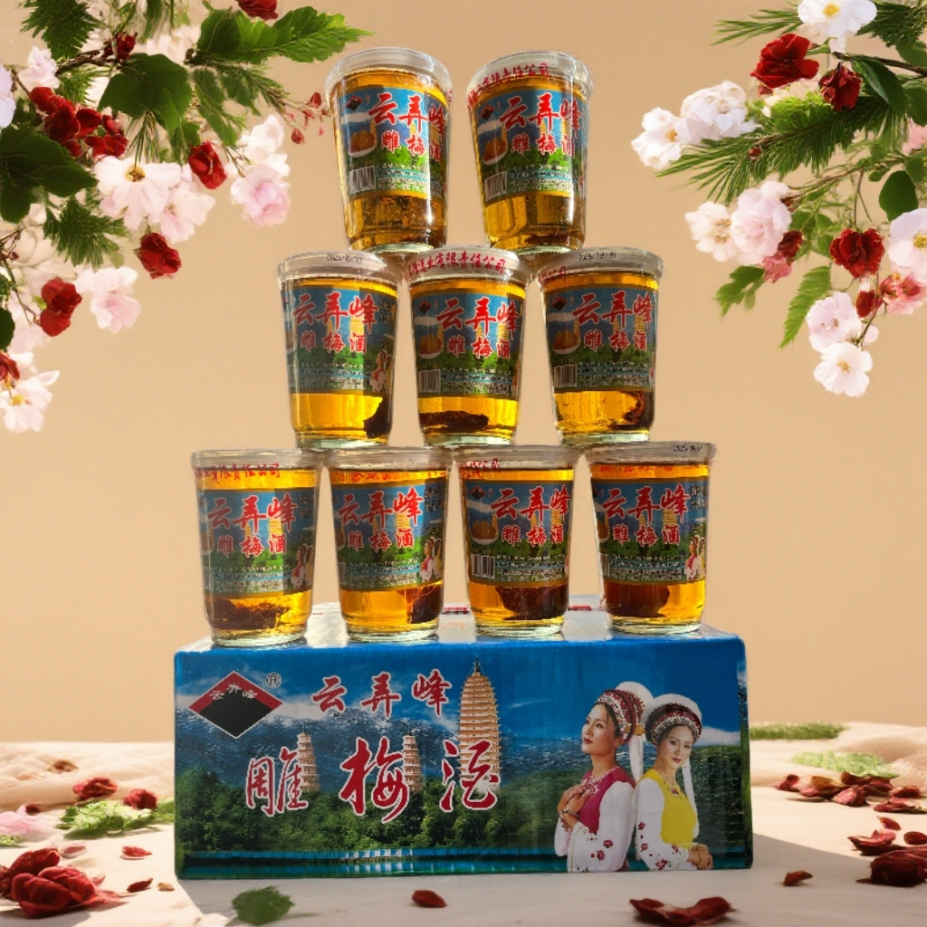 云南大理特产云弄峰雕梅酒25度145ml*12杯*6口杯,酒类,露酒,淘宝优惠券,粉丝福利购,淘宝优惠卷
