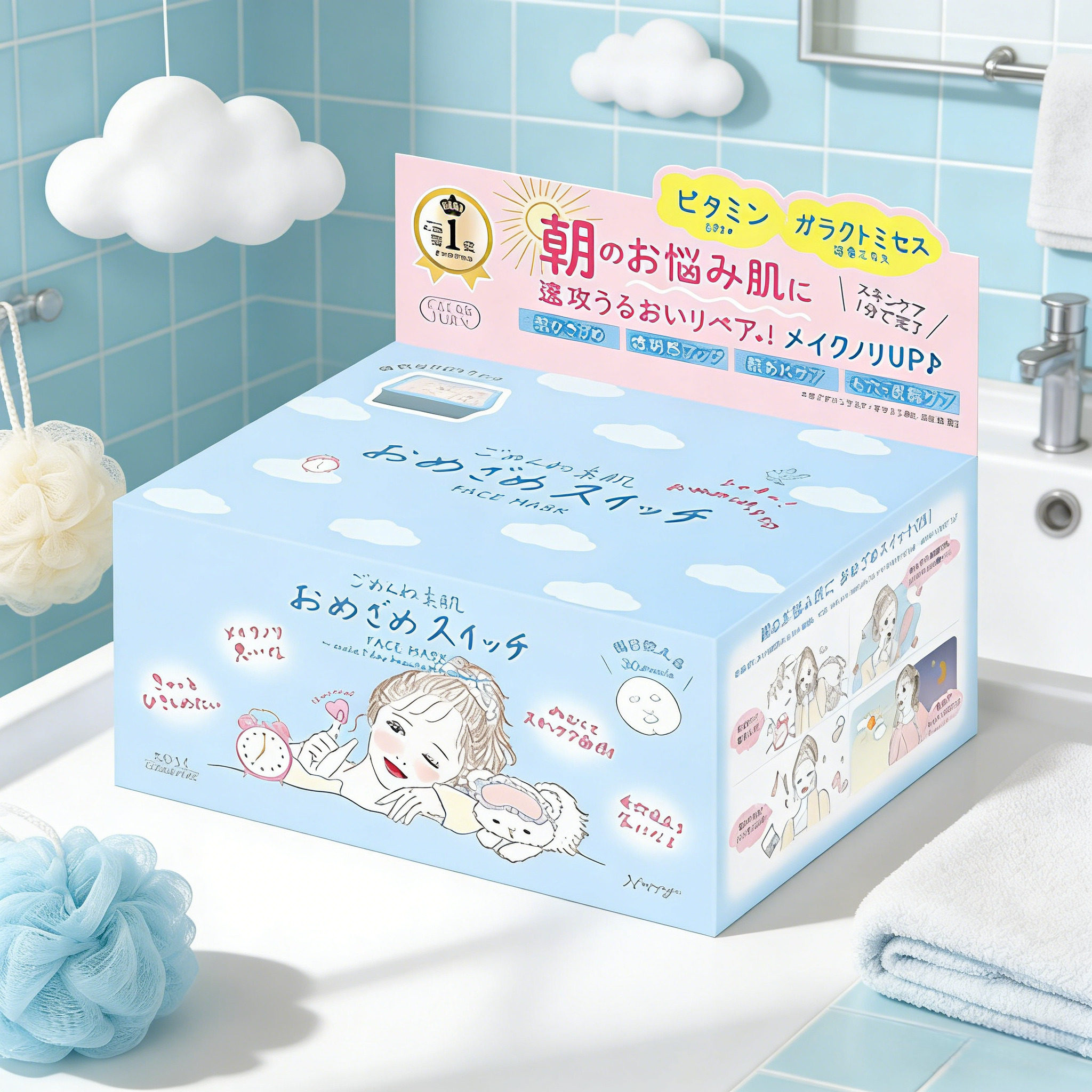 新到货 日本本土Kose/高丝素肌补水保湿滋润控油早安面膜30片装