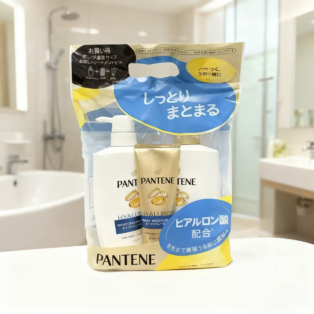保税 日本本土PANTENE潘婷保湿修护洗发水/护发素/发膜套装