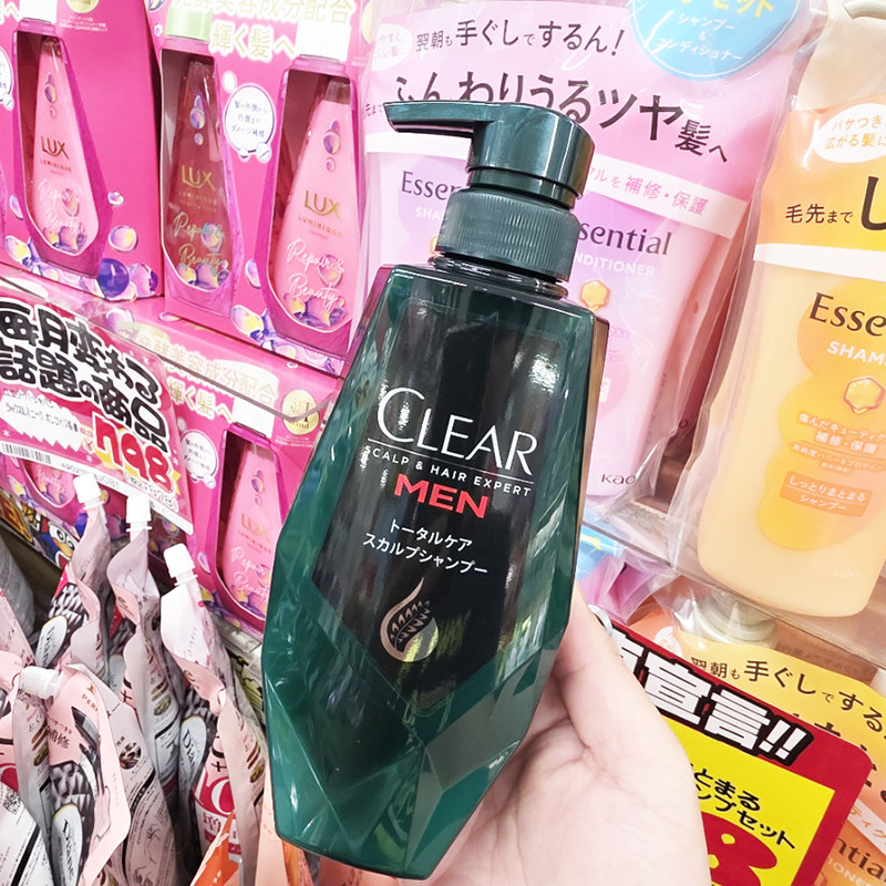 保税 日本CLEAR清扬男士洗发水清爽控油本体/补充装 大容量