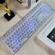 JRK108键机械键盘全透明三模无线蓝牙2.4G有线RGB静音轴客制化MAC