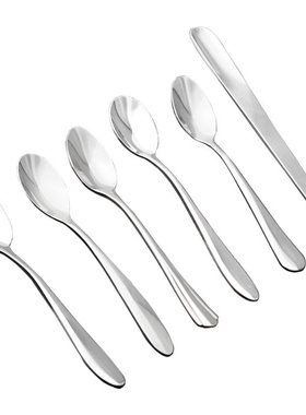 Stainless steel coffee spoon, dessert spoon, creative small