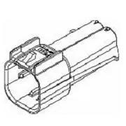 12191387德尔福汽车连接器线束护套胶壳原装正品 Delphi接插件