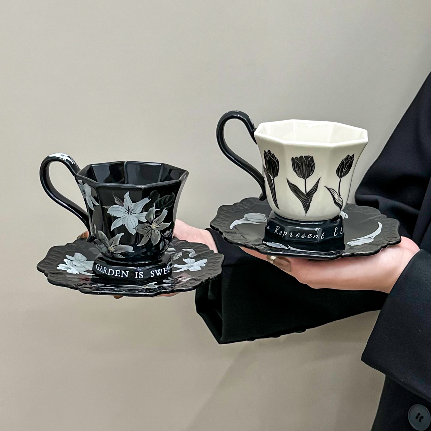 高级咖啡杯家用礼盒装女士专用