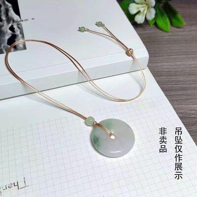 极细项链绳免编织平安扣玉吊坠绳戒指蜡皮绳黄金脖子吊坠挂细款