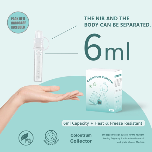 兔小宝Colostrum Collector新生儿初乳喂养收集黄金初乳器6只装