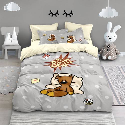 憨豆先生纯棉四件套卡通