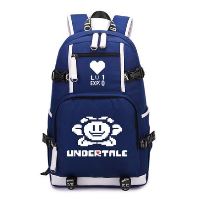2024传说之下书包UNDERTALE游戏动漫男女学生电脑包 双肩背包骷髅