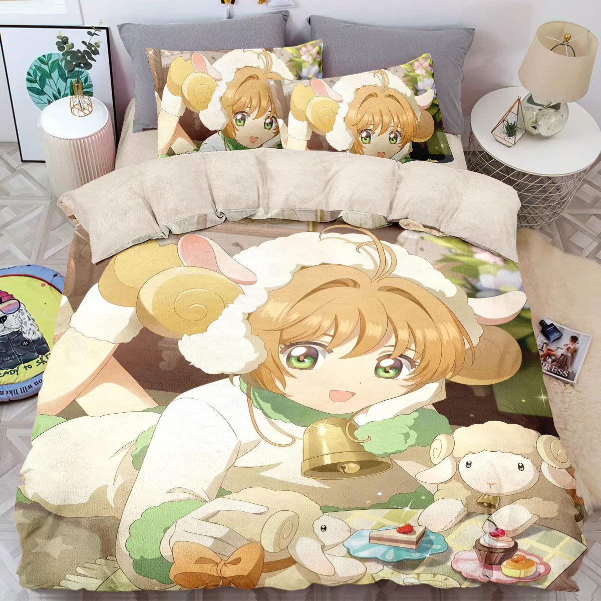 魔卡少女樱宝宝绒床品四
