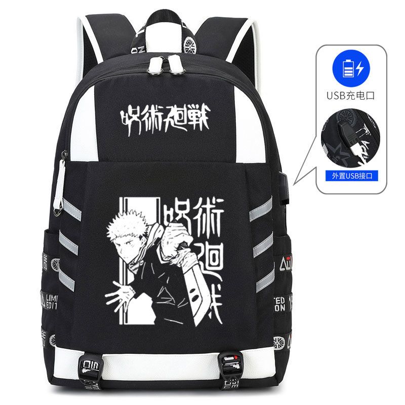 2024咒术回战书包虎杖悠仁伏黑动漫周边日系卡通背包初高中学生双