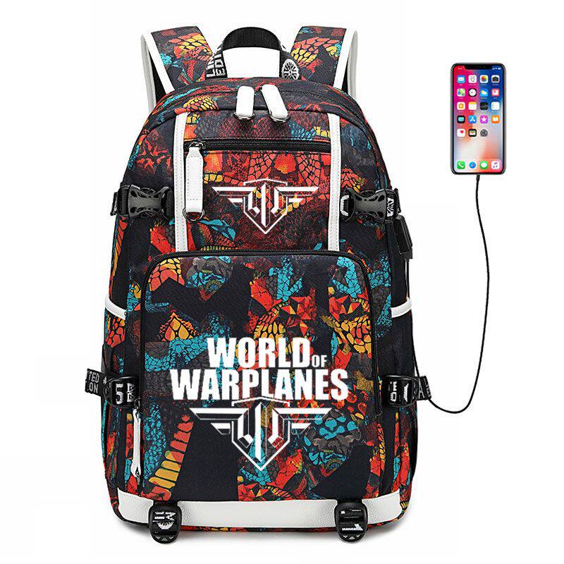 2024坦克世界书包 World of Tanks 双肩背包 男女学生 电脑包旅行